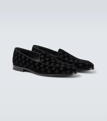 Dolce 
Gabbana Vivaldi velvet loafers 5