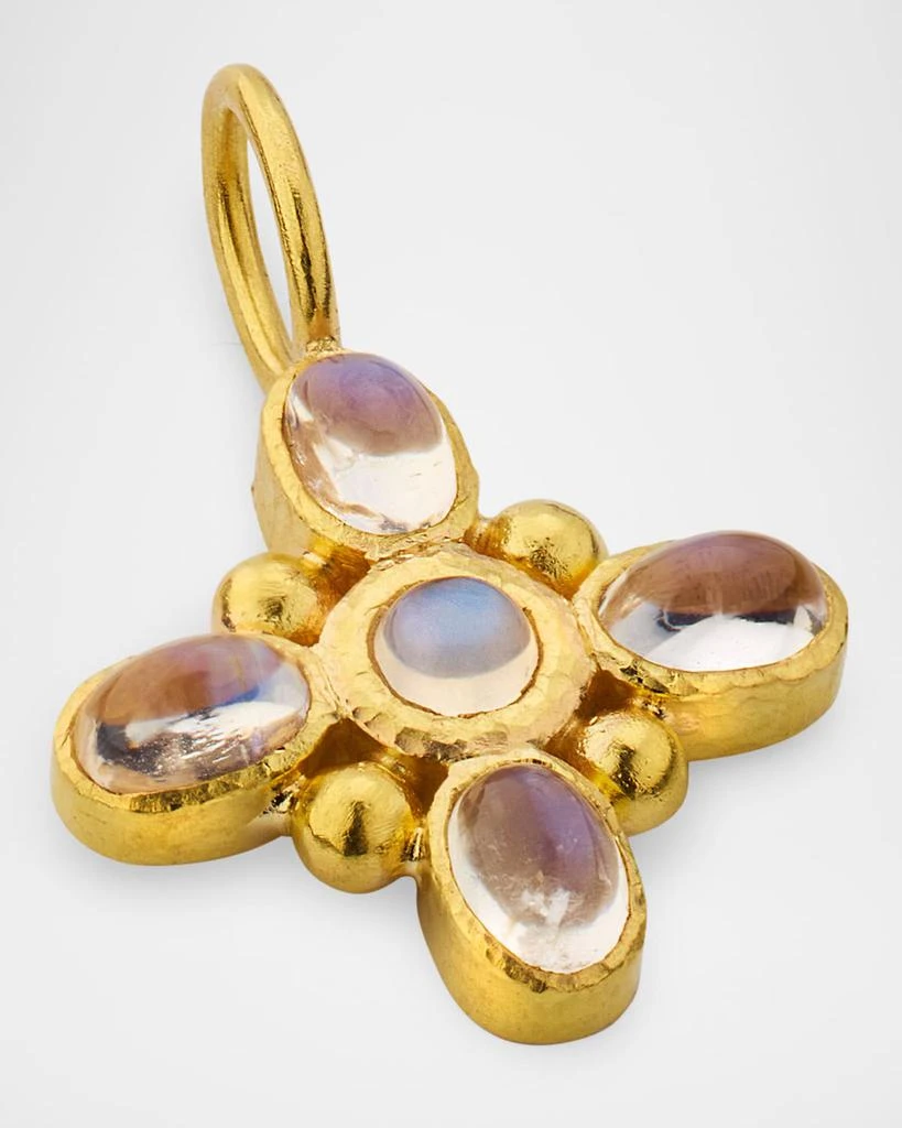 Elizabeth Locke 19K Moonstone Clover Pendant 4