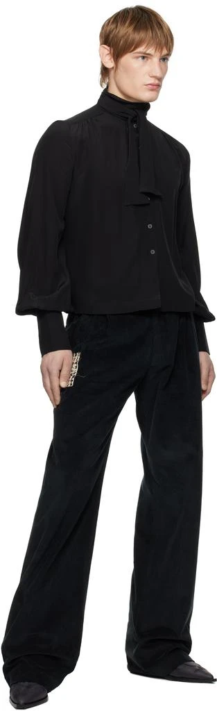 Enfants Riches Deprimes Black Pussy Bow Shirt 4