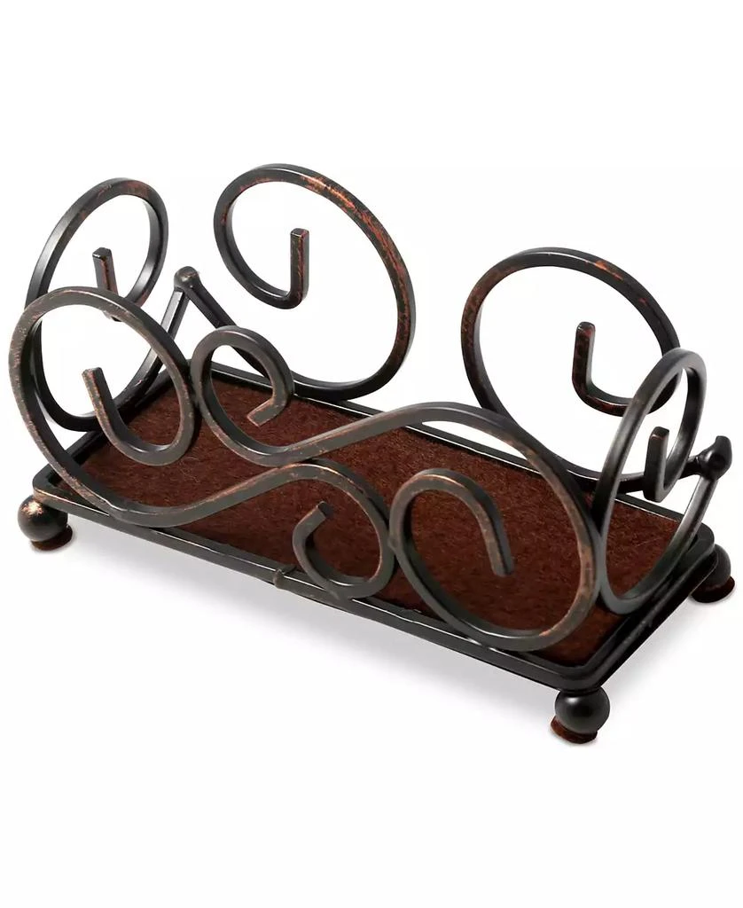 Thirstystone Bronze-Tone Scroll Upright Coaster Holder 1