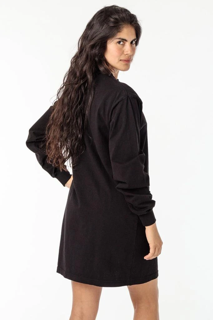 Los Angeles Apparel 1837GD - Long Sleeve Garment Dye Mockneck Dress 7