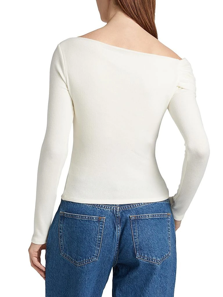 Reformation Elio Knit Off-the-Shoulder Long-Sleeve Top 5