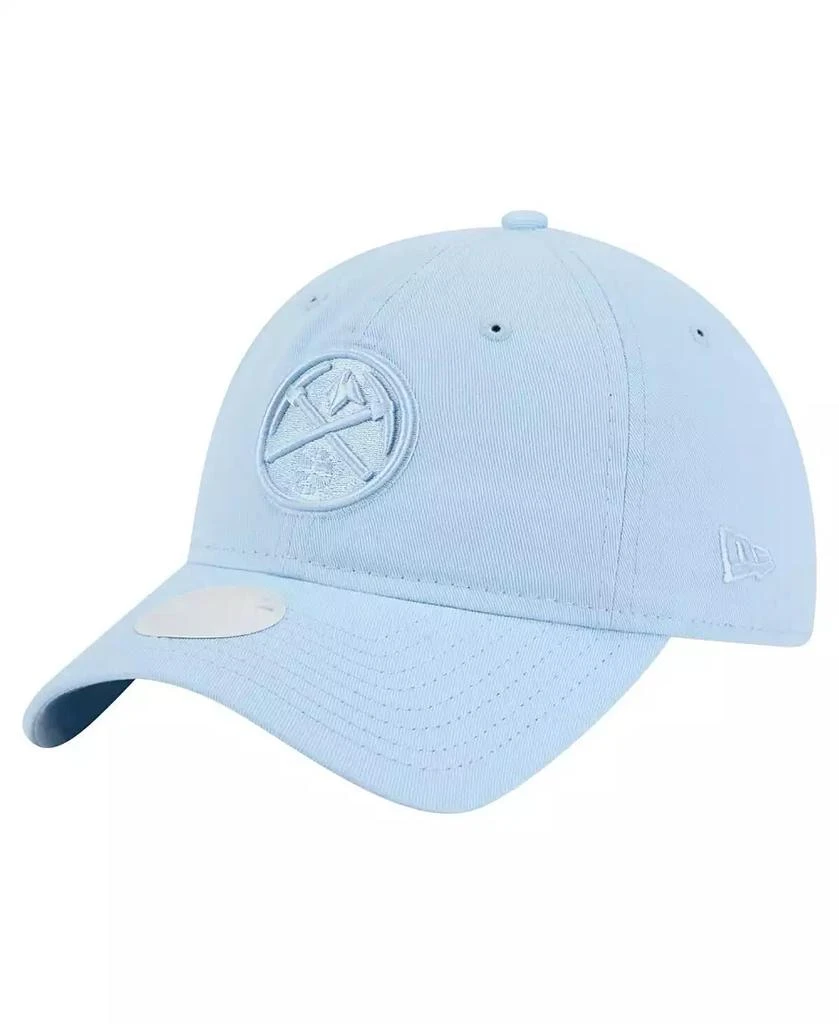New Era Women's Light Blue Denver Nuggets Colorpack 9TWENTY Adjustable Hat 1