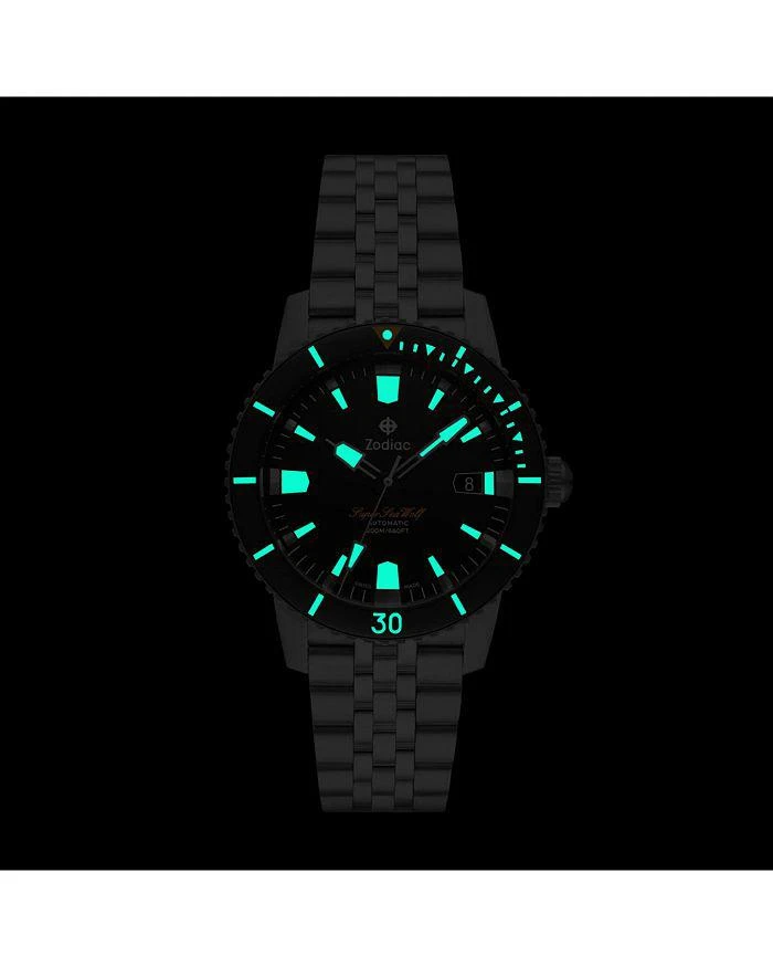 ZODIAC Compression Diver Automatic Stainless Steel Watch, 40mm 6