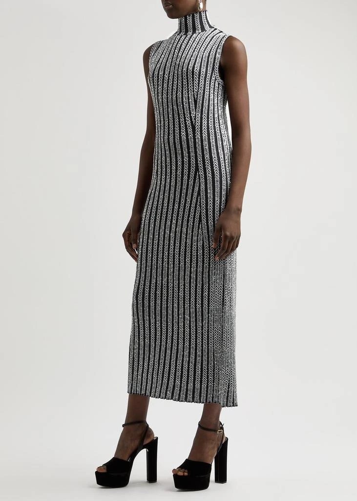 Missoni Striped sequin-embellished knitted midi dress 2