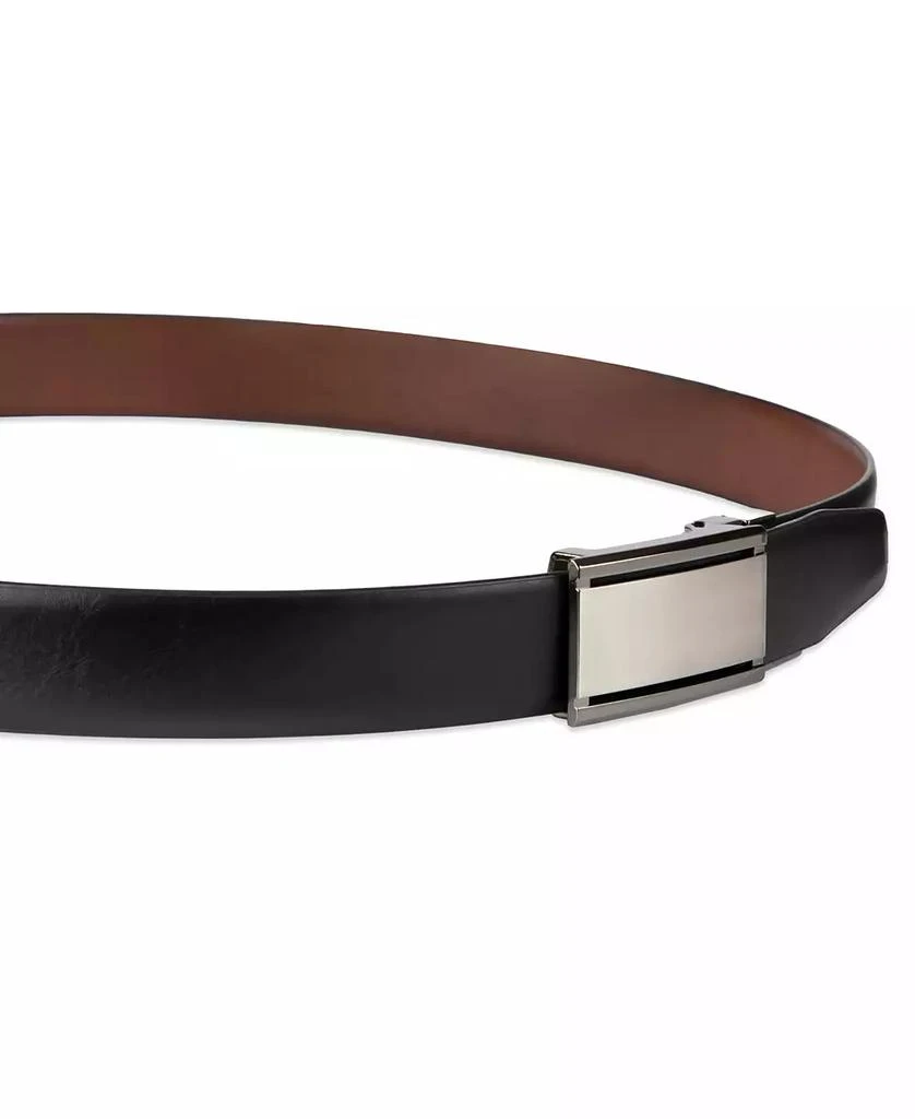 Alfani Men's 2-In-1 Reversible AlfaTech Custom Fit Pressure Locking Plaque Buckle Belt 4