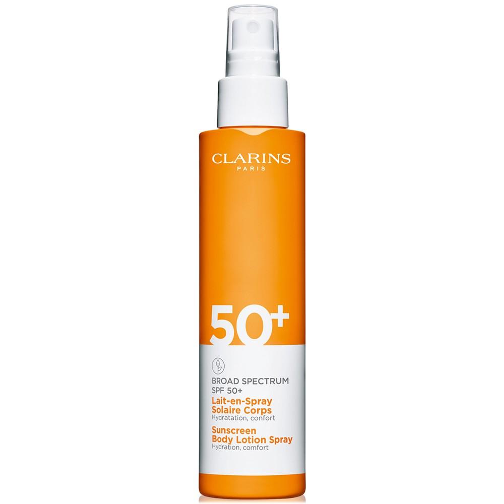 Clarins Sunscreen Body Lotion Spray Broad Spectrum SPF 50+,	 5 oz.