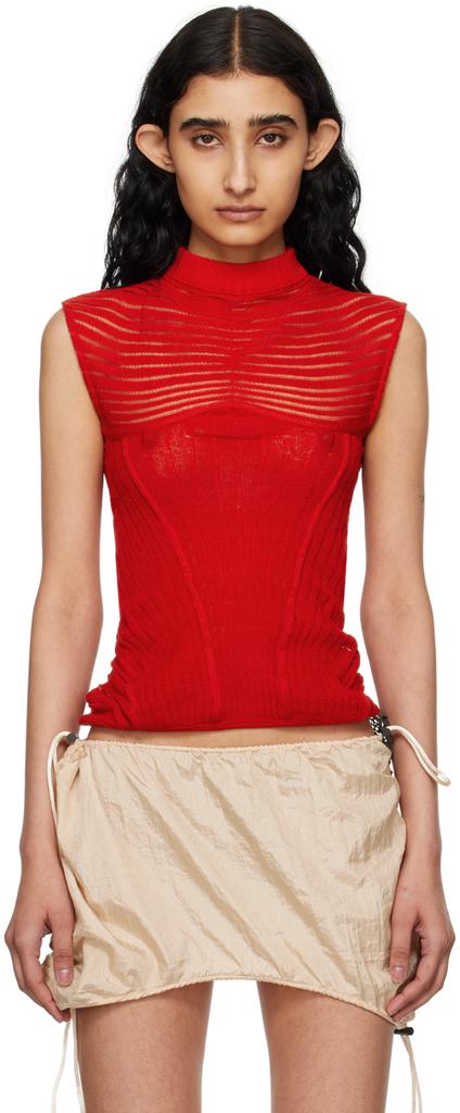 Isa Boulder SSENSE Exclusive Red Calm Tank Top