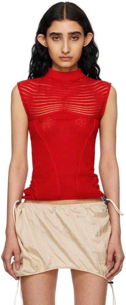 Isa Boulder SSENSE Exclusive Red Calm Tank Top 1