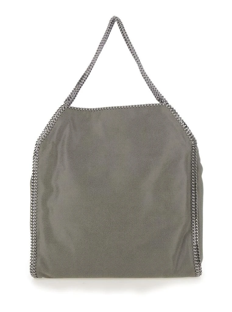 Stella McCartney Grey Handbag With Diamond-Like Chain And Logo Charm On The Front In Ecoleather Woman 2