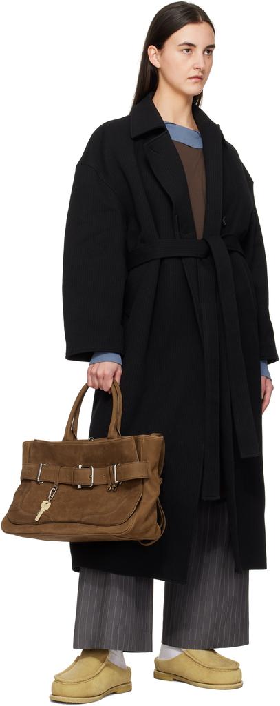 OSOI Brown Brocle Tote - Tote Bags - BeyondStyle