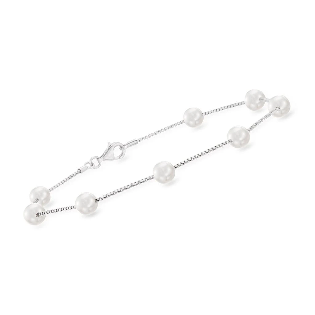 Ross-Simons 7-7.5mm Cultured Pearl and Sterling Silver Jewelry Set: 2 Anklets 3