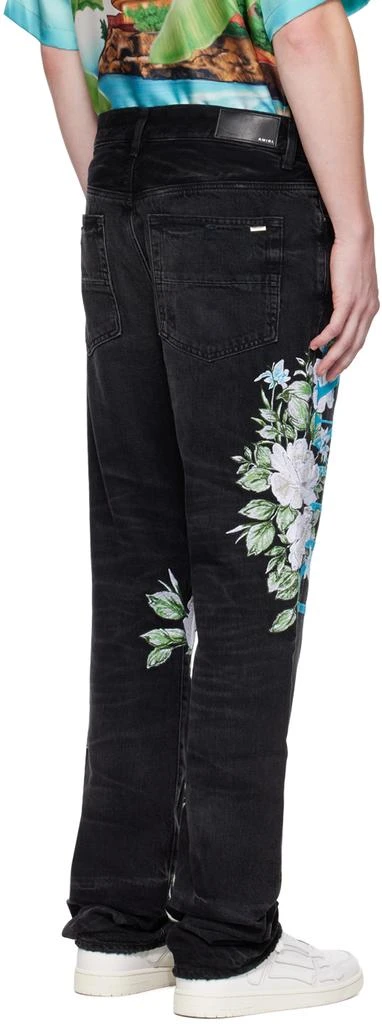 AMIRI Black Embroidered Jeans 3