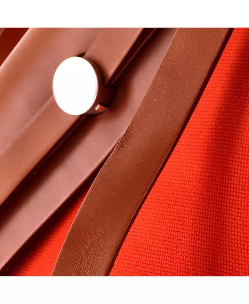 Pre-Owned HERMÉS 31 Herbag Zip Leather and Toile 6