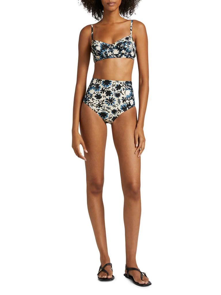 Ulla Johnson Zahara Floral Bikini Top 2