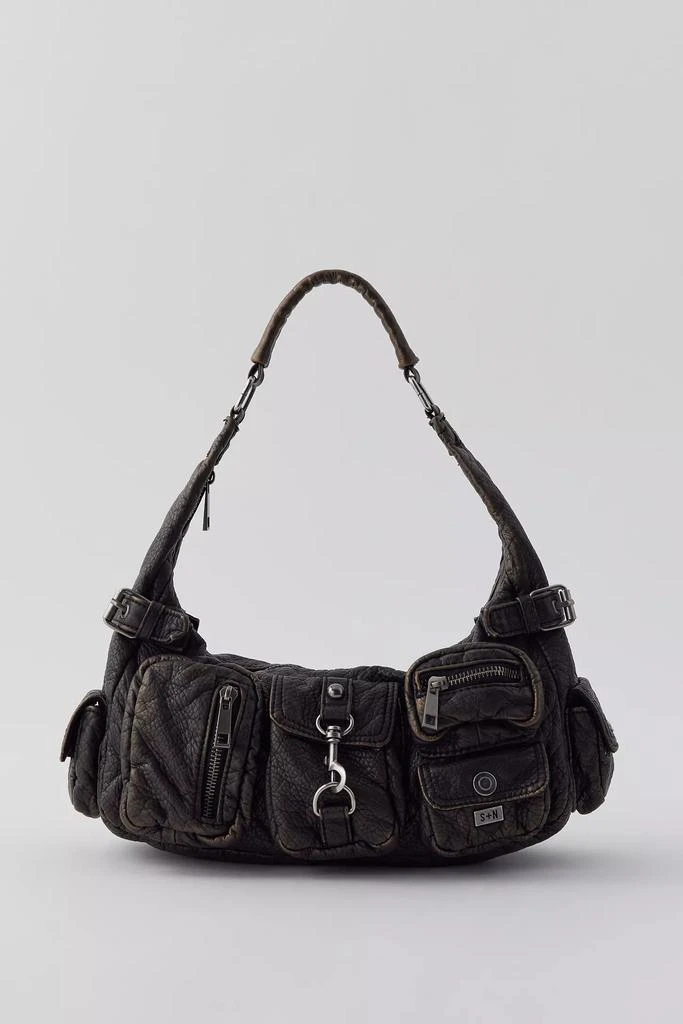 Silence + Noise Silence + Noise Emily Washed Faux Leather Shoulder Bag 2