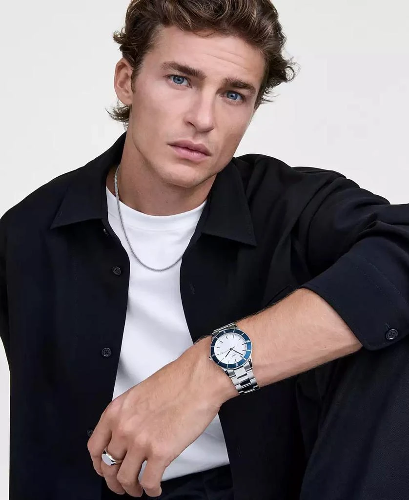 Daniel Wellington Men's Analog Silver Tone Stainless-Steel Watch, 40mm 5