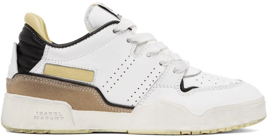 Isabel Marant White & Yellow Emree Sneakers 1