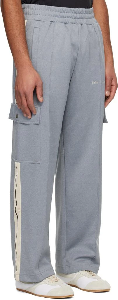 Palm Angels Gray Classic Logo Cargo Track Pants 2
