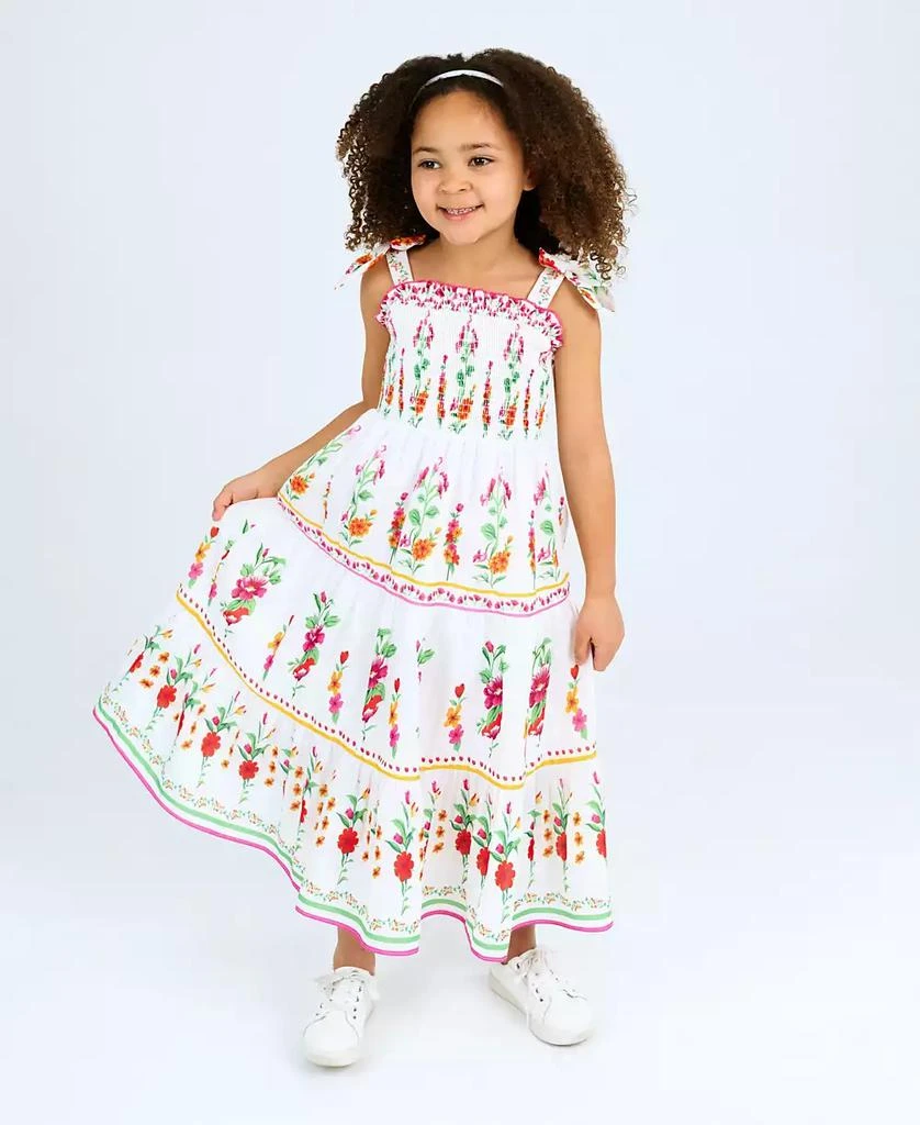 Toddler and Little Girls Tropic Floral Print Maxi Dress  On Sale Now with  Up to 66% Off | Discover Exclusive Deals & Savings at BeyondStyle   Authentic Rare Editions dress|kids|dresses with