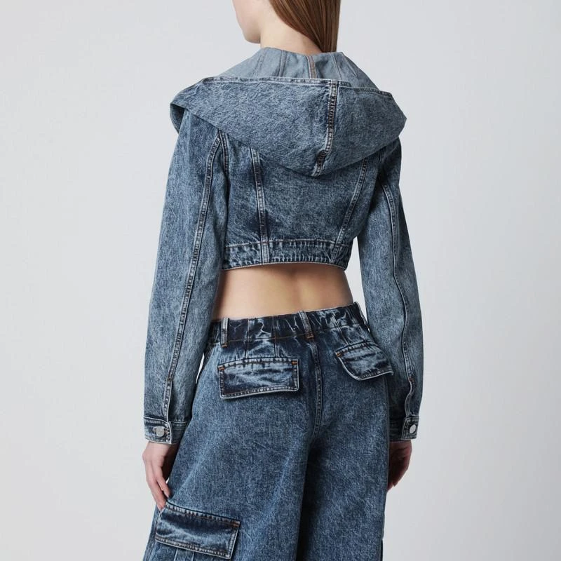 Alaïa Denim hooded jacket 3