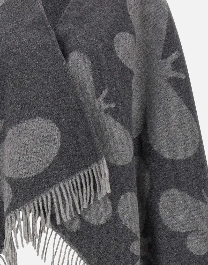 Weekend Max Mara "Pace"  jacquard wool poncho 4