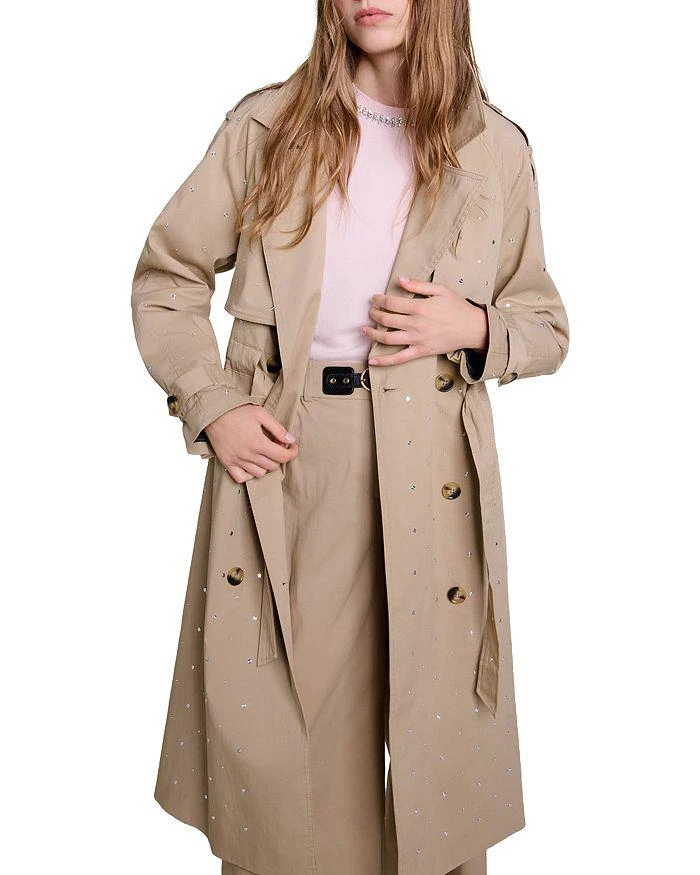 Maje Go Studs Trench Coat 9