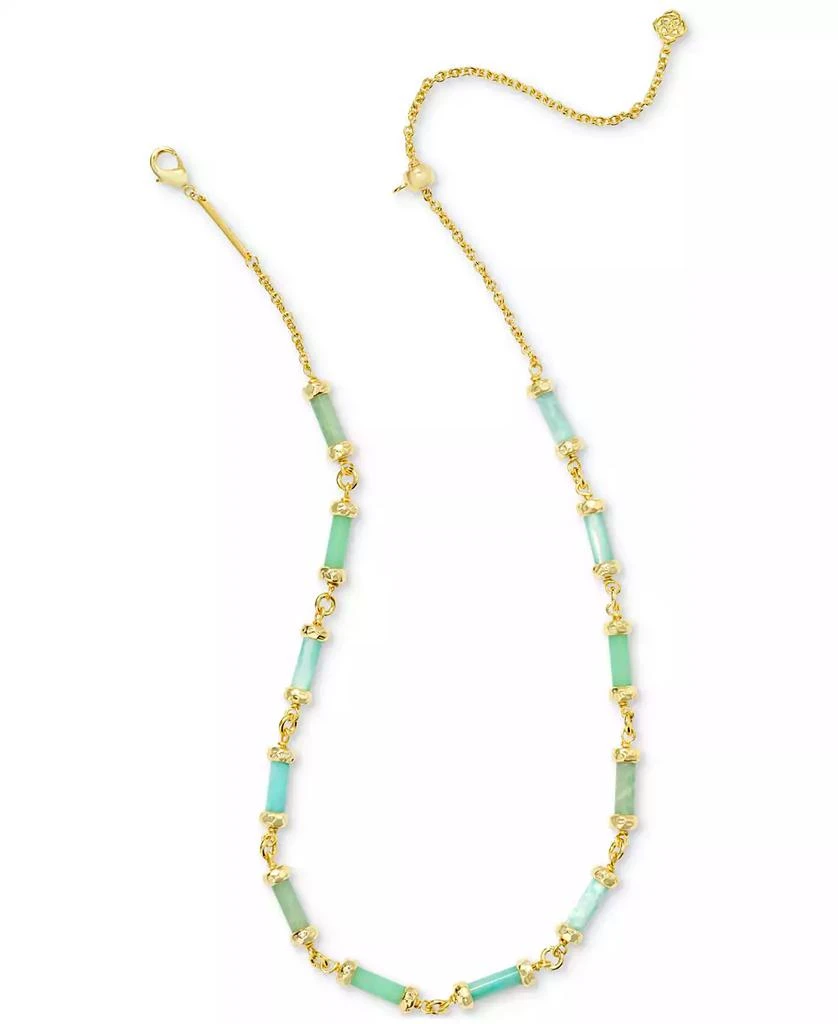 Kendra Scott 14k Gold-Plated Mixed Bead Adjustable Strand Necklace, 14" + 5" extender 2