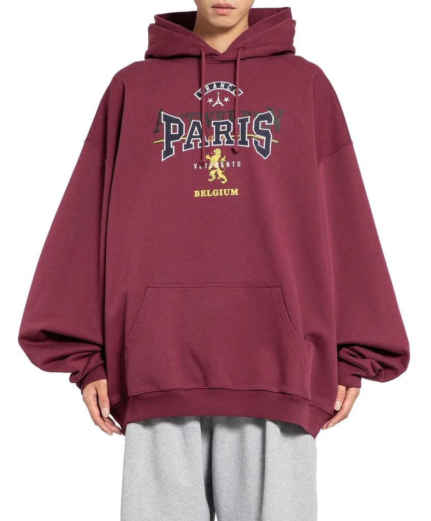 Vetements Vetements Double-Hooded Kangaroo-Pocket Hoodie 1