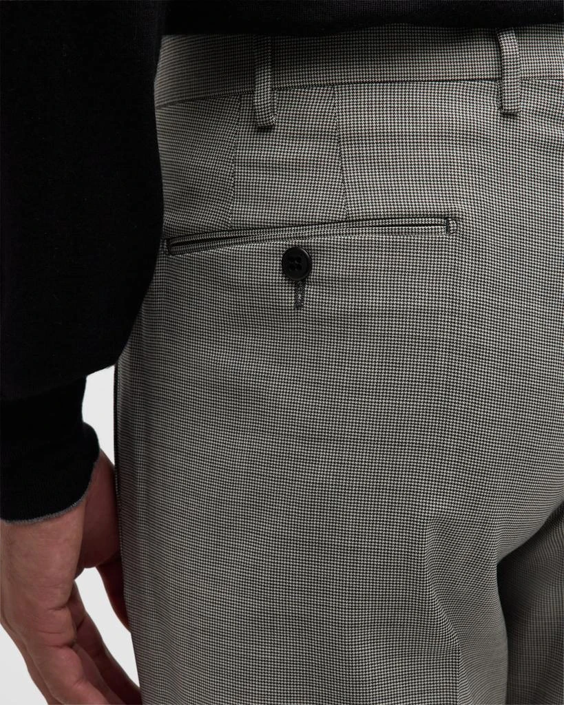 Zanella Men's Devon Wool Serge Houndstooth Trousers 5