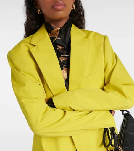 Dries Van Noten Oversized cotton poplin blazer 4