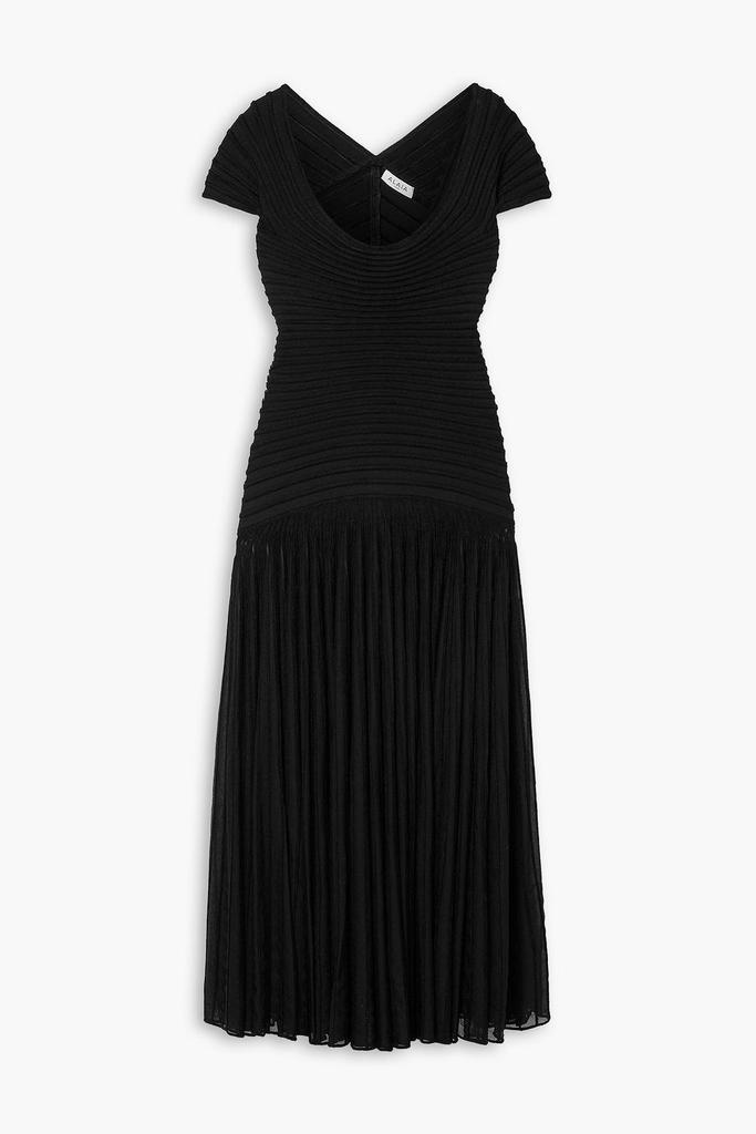ワンピース ALAIA BLACK ASYMMETRICAL SKELETON DRESS Alaïa Black asymmetrical skeleton dress - Dresses & Skirts