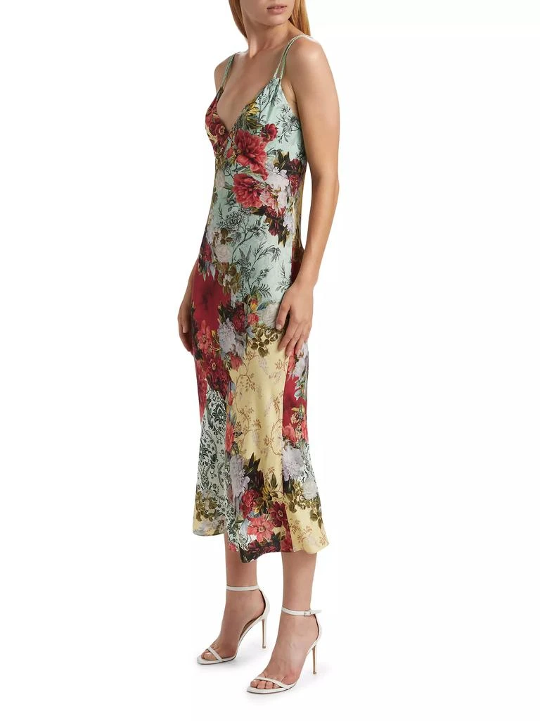Alice + Olivia Kiro Crepe V-Neck Slipdress 4