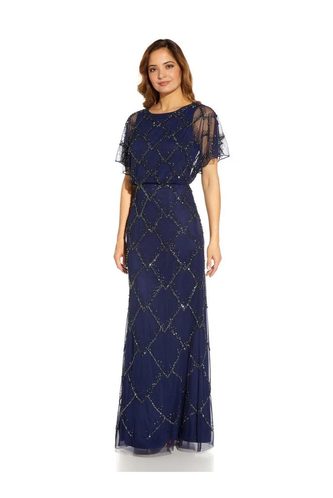 Adrianna Papell Beaded blouson gown 2