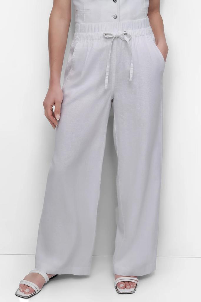 DKNY LINEN VISCOSE PULL ON PANT