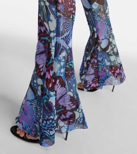 Jean Paul Gaultier Papillon jersey flared pants 5