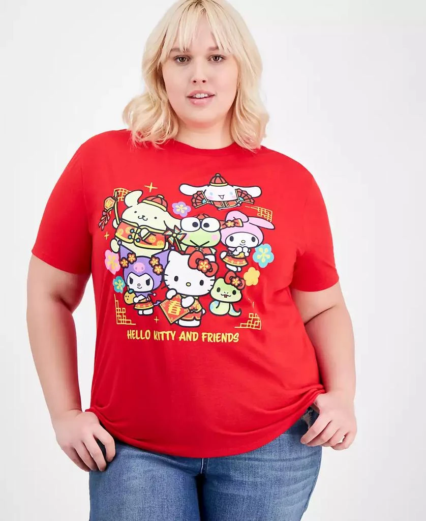Love Tribe Trendy Plus Size Hello Kitty Lunar New Year T-Shirt 1