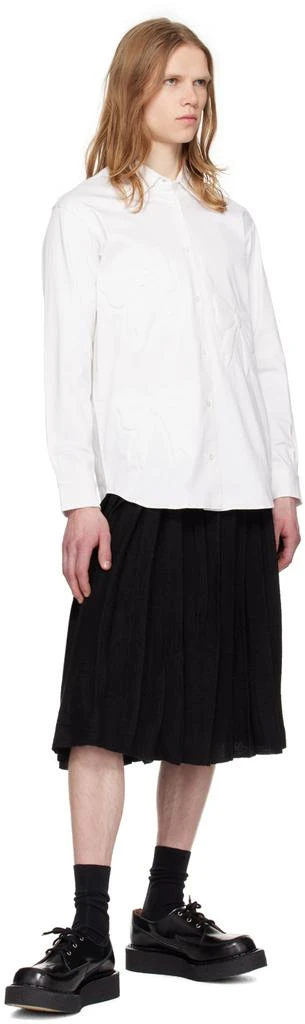 Ashley Williams White 3D Bow Shirt 4