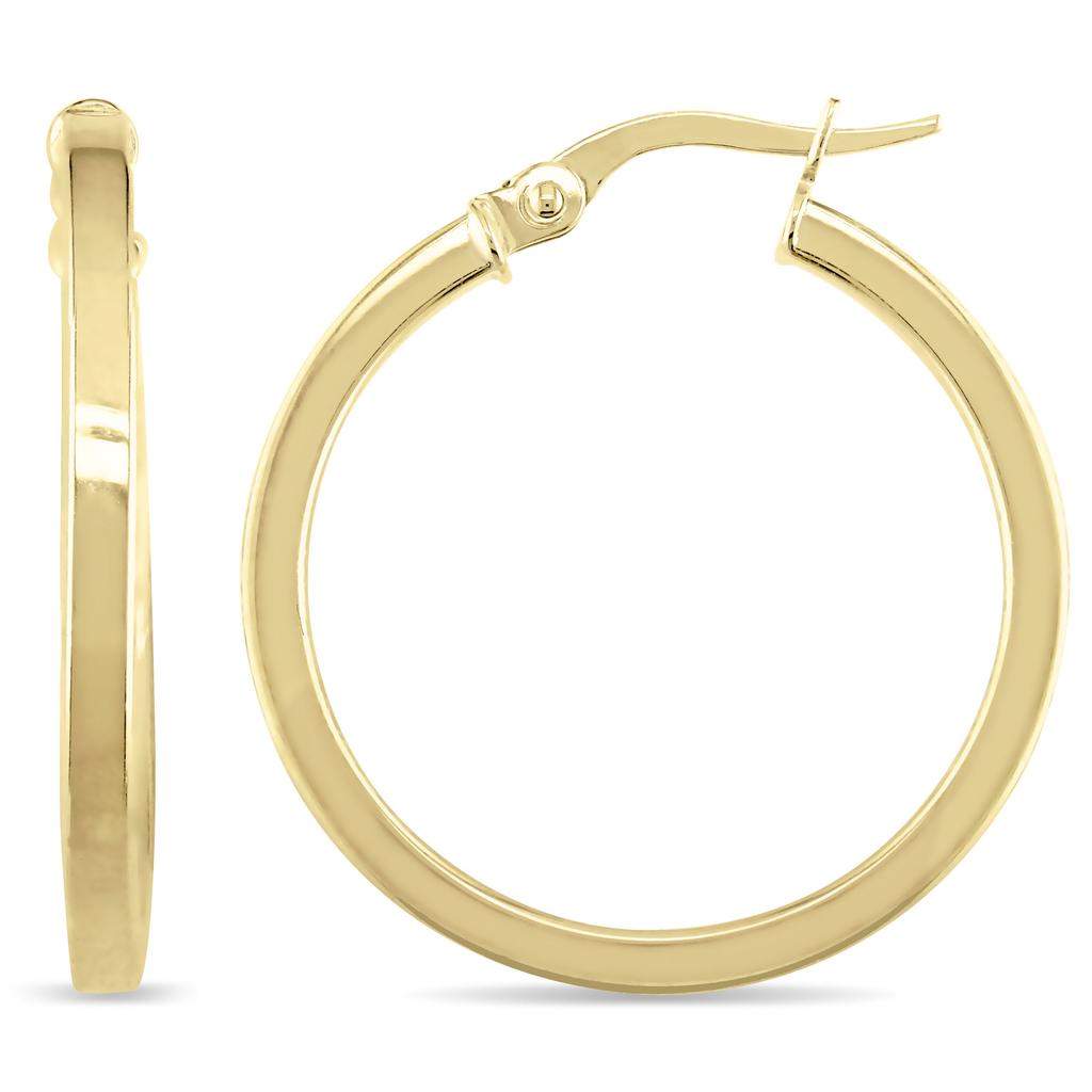 Mimi & Max Mimi & Max 24mm Hoop Earrings in 10k Yellow Gold