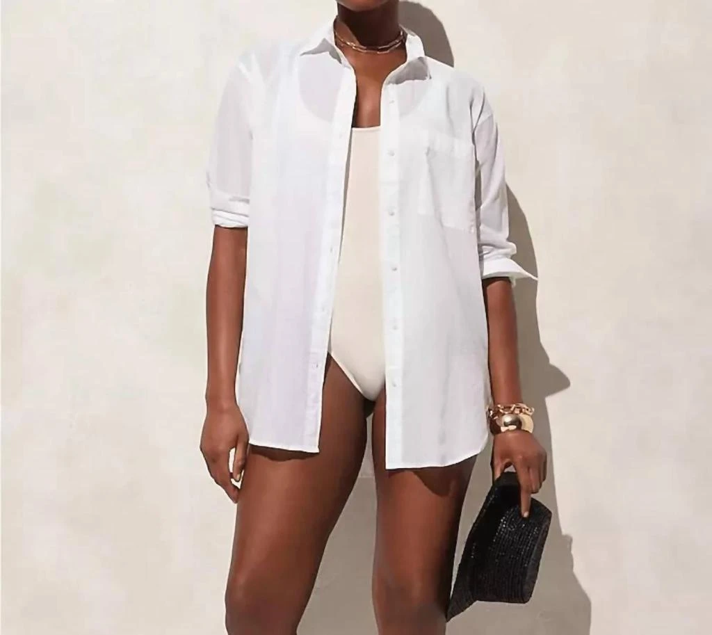 J. Crew J.Crew - Button-up Cotton Voile Shirt 1