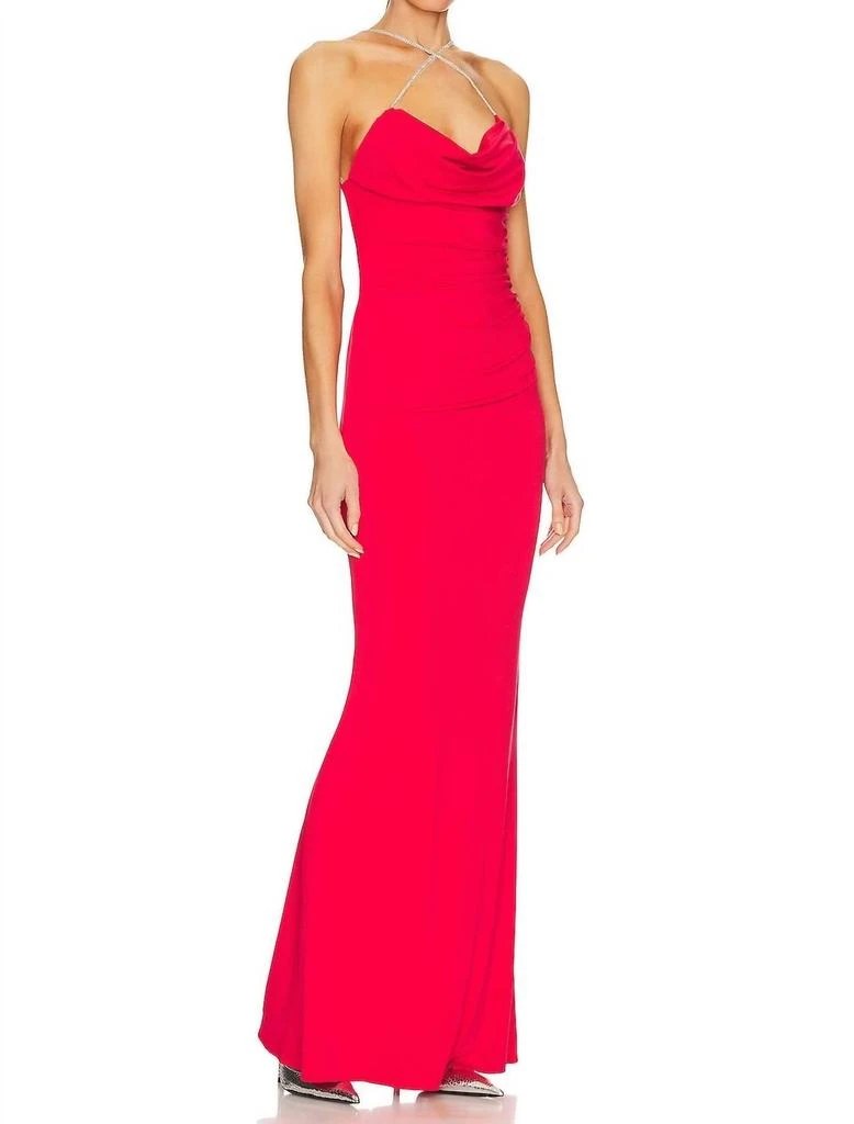 womens halter dresses Anabelle Halter Neck Midi Dress - Pink Floral