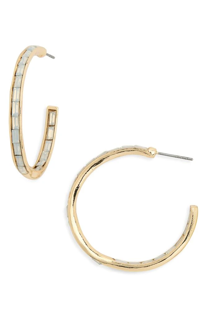 Nordstrom 30mm Inside Out Baguette Hoop Earrings