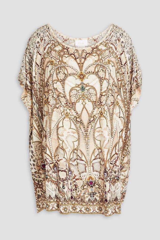 Camilla Printed stretch-modal jersey top