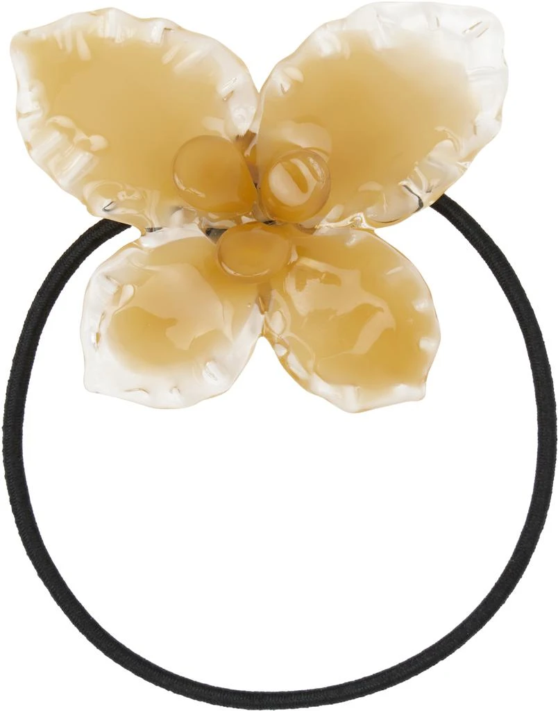 LEVENS JEWELS Yellow Fantasy Flower Hair Tie