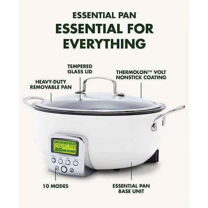 Greenpan Elite 6-Quart Essential Smart Skillet 5