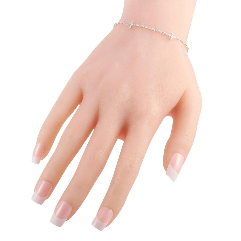 Non Branded 14K White Gold 0.25ct Diamond Bracelet 2