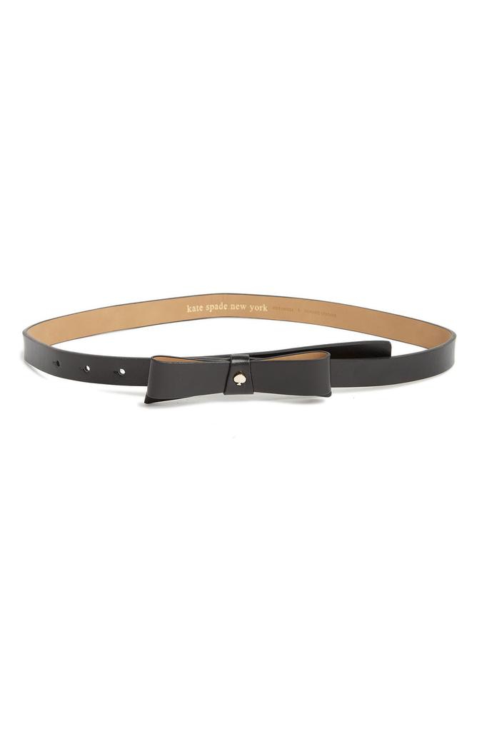 Kate Spade bow belt with spade