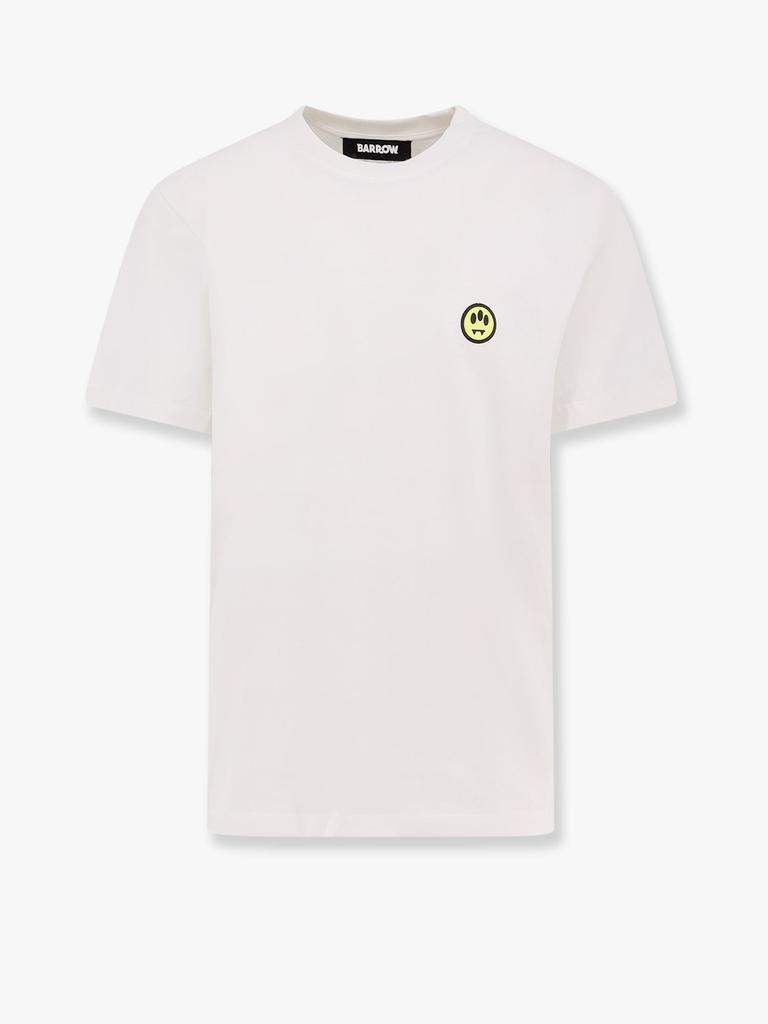 BARROW Cotton t-shirt with frontal and back logo print