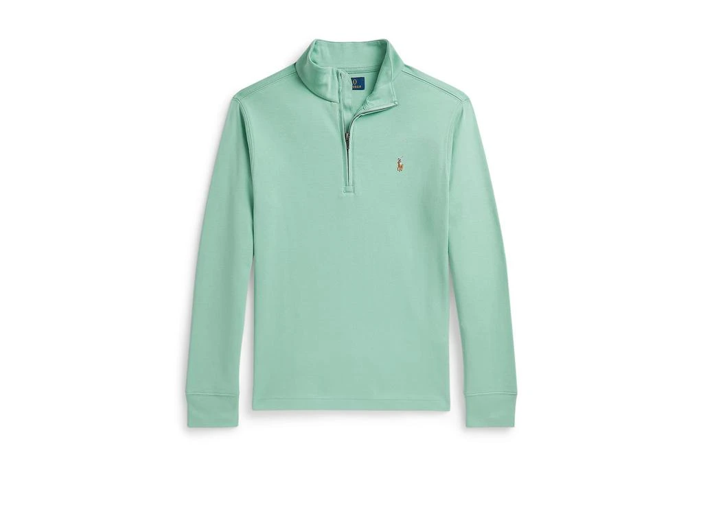 Ralph Lauren Cotton Interlock 1/4 Zip Pullover (Big Kid)