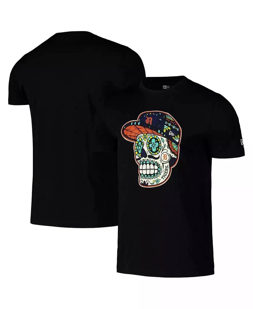 New Era Men's Black Detroit Tigers Sugar Skulls T-Shirt 1